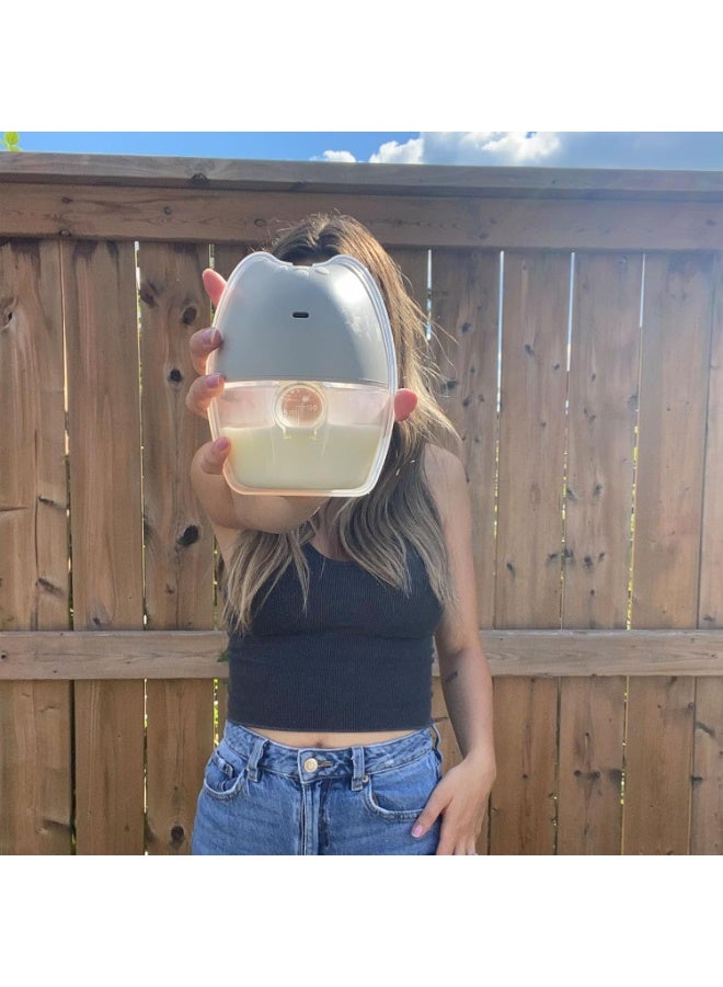 Bellababy Hands-Free Breast Pump Wearable with Storage Box, LED Display Electric Breast Pumps Wireless Portable, 4 Modes & 9 Levels Suction, 2 Packs. - Image 5